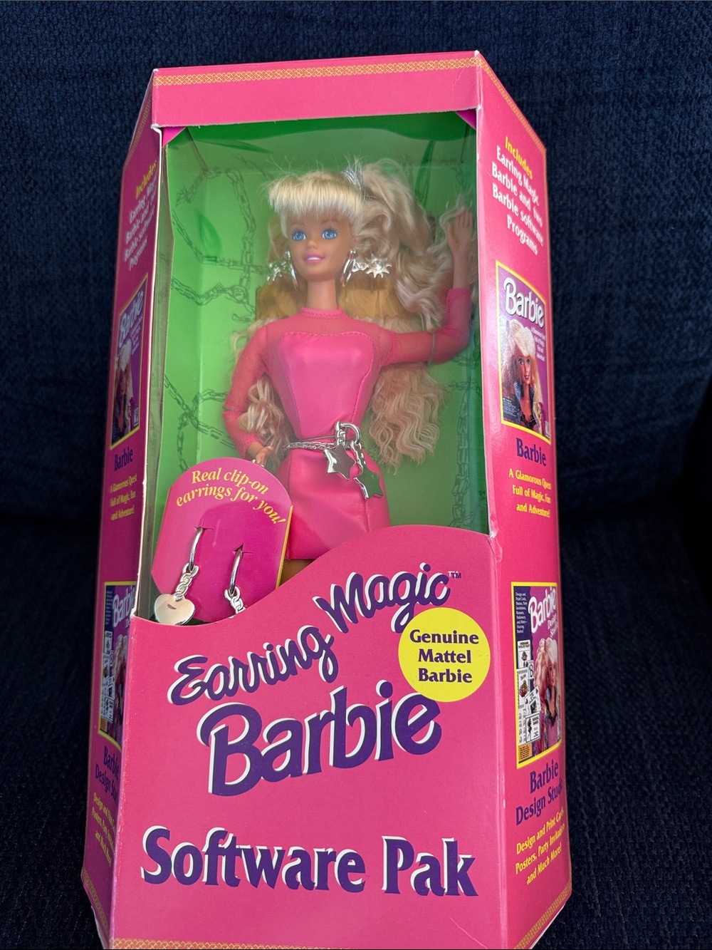 Mattel Barbie Earring Magic Pak - Pink and Green